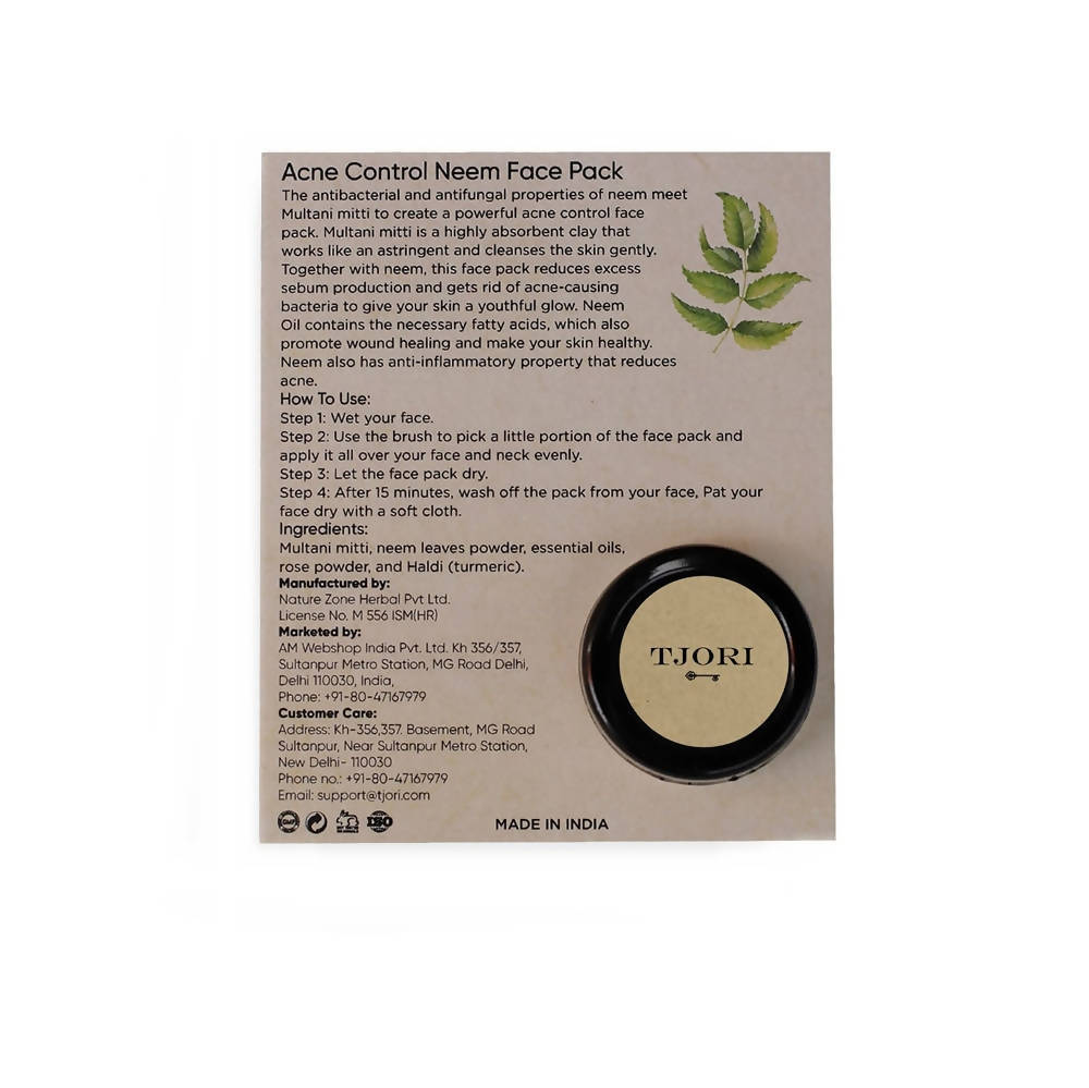Tjori Acne Control Neem Face Pack | Grocsy