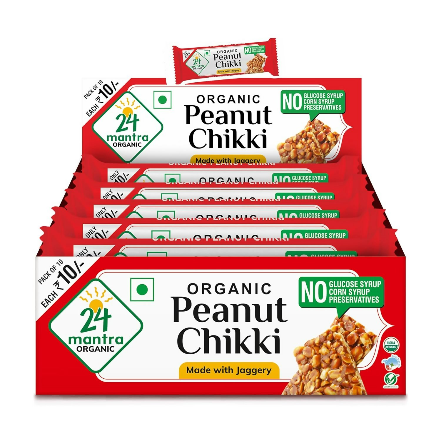 24 Mantra Organic Peanut Chikki | Grocsy