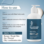 Bake 10% Lactic Acid Body Lotion SPF 30 | Grocsy