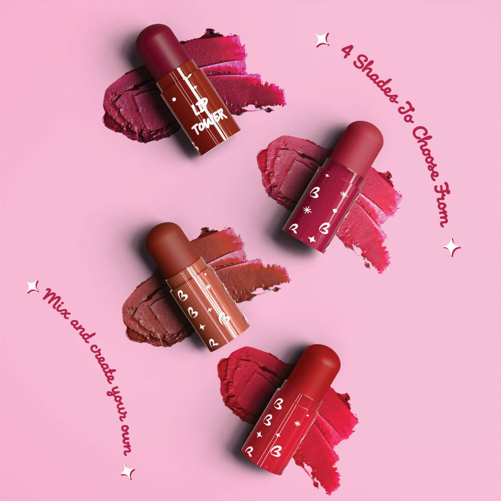 Blue Heaven Get Matte Lip Tower 4 - In - 1 Stackable Lipstick | Grocsy