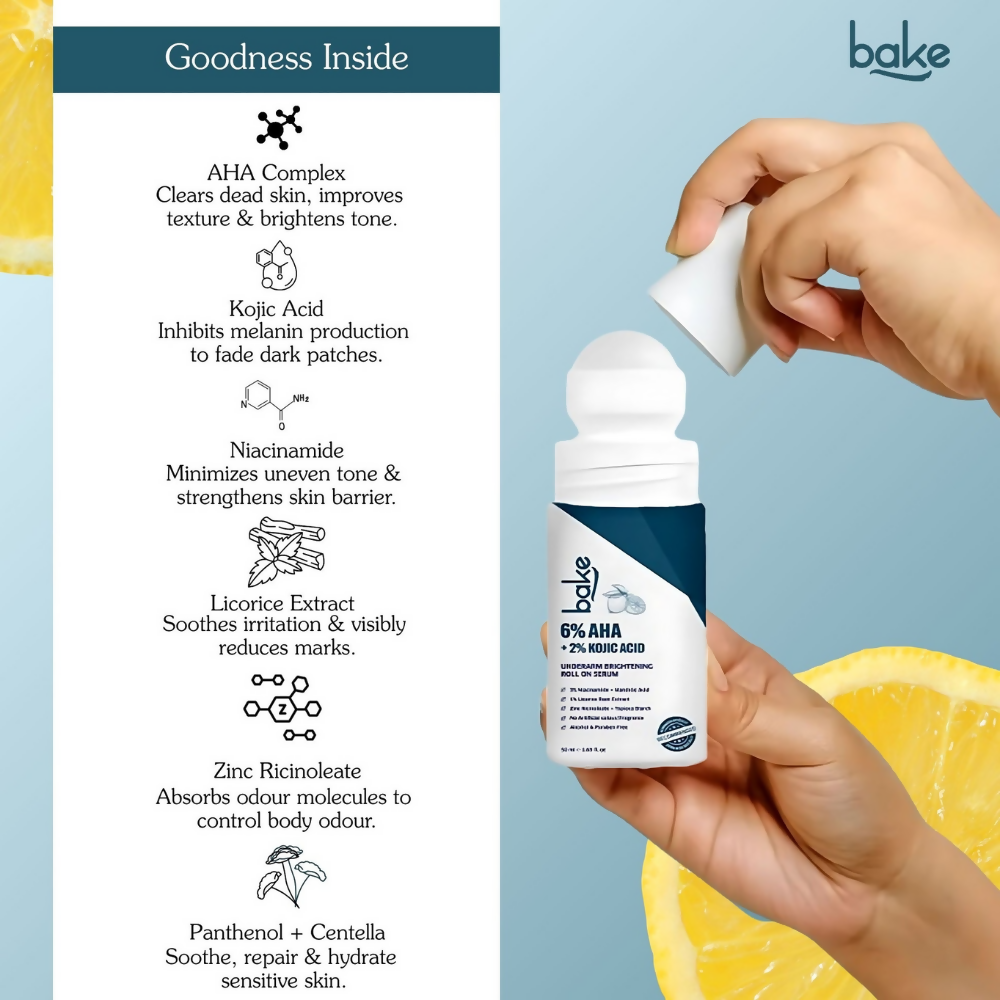 Bake BrightErase™ Underarm Brightening Roll-On Serum | Grocsy