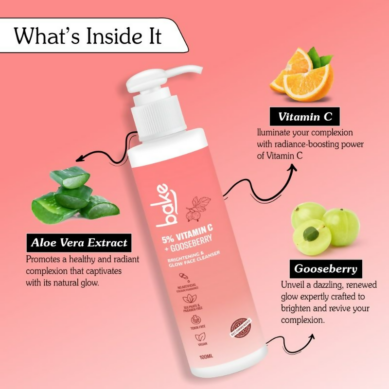 Bake 5% Vitamin C Face Cleanser | Grocsy
