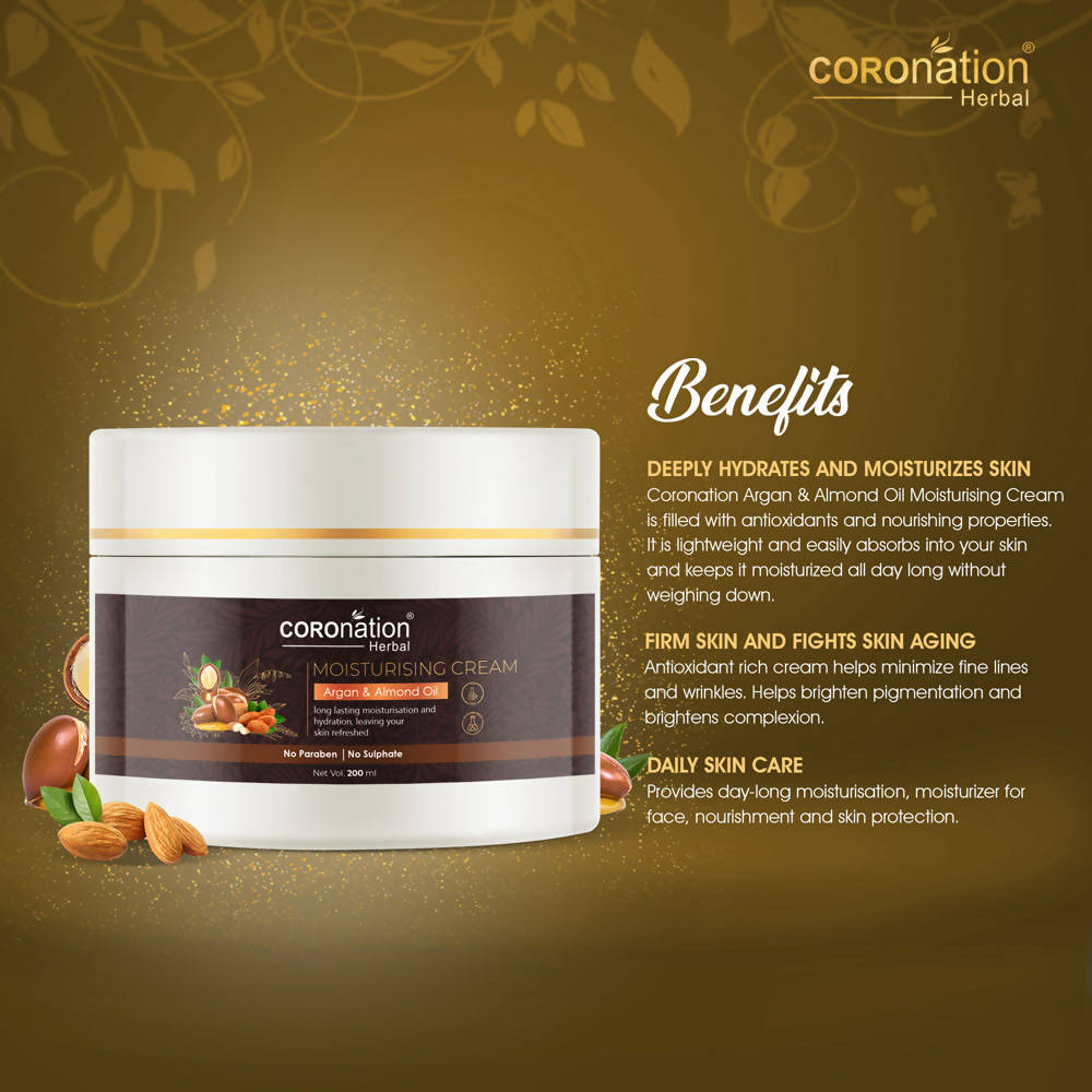 Coronation Herbal Moroccan Argan & Almond Oil Moisturizing Cream | Grocsy