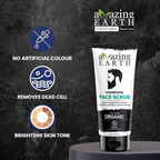 Amazing Earth Activated Charcoal Face Scrub for Men | Grocsy