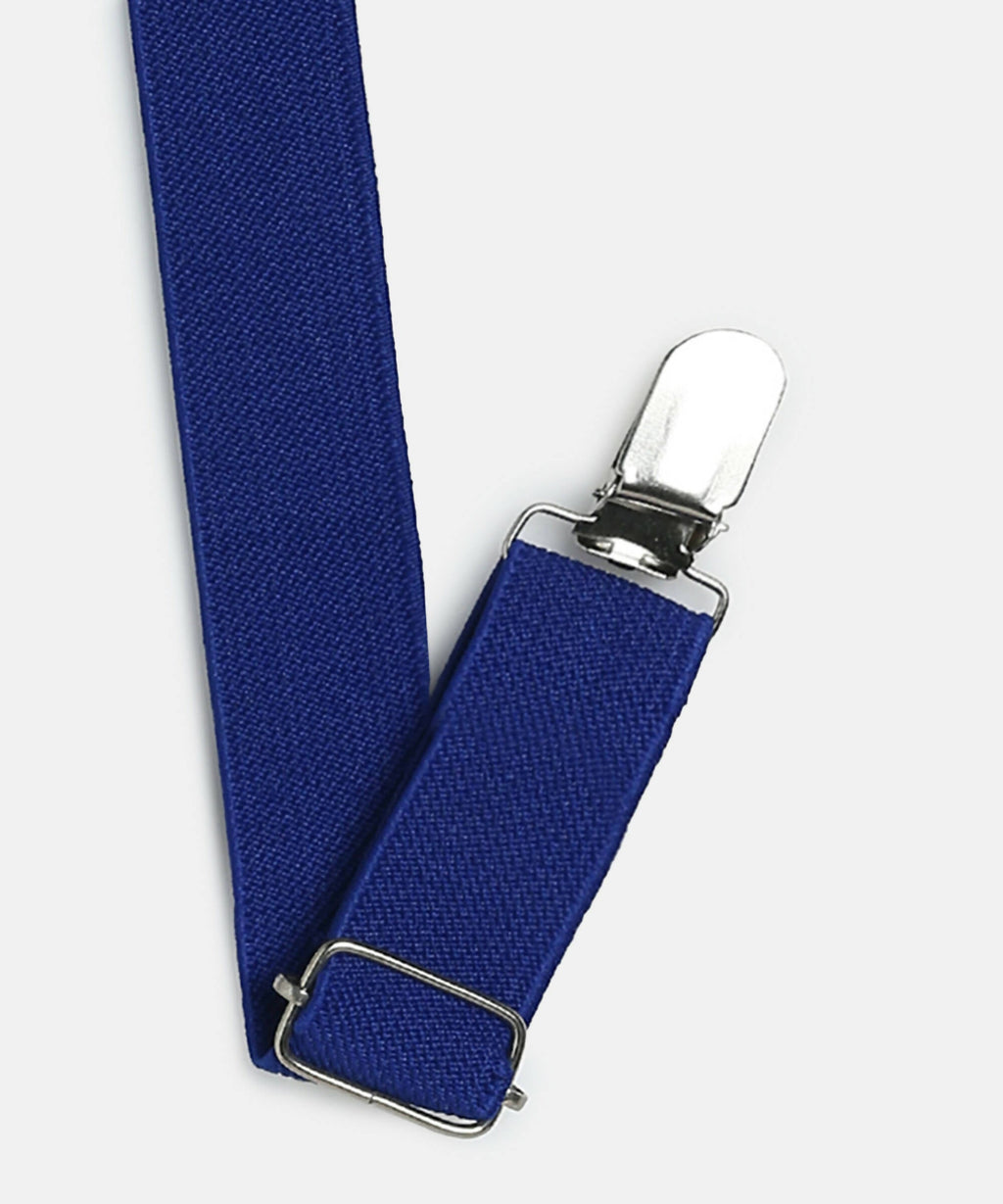 Manet Boys Solid Suspenders - Dark Blue | Grocsy
