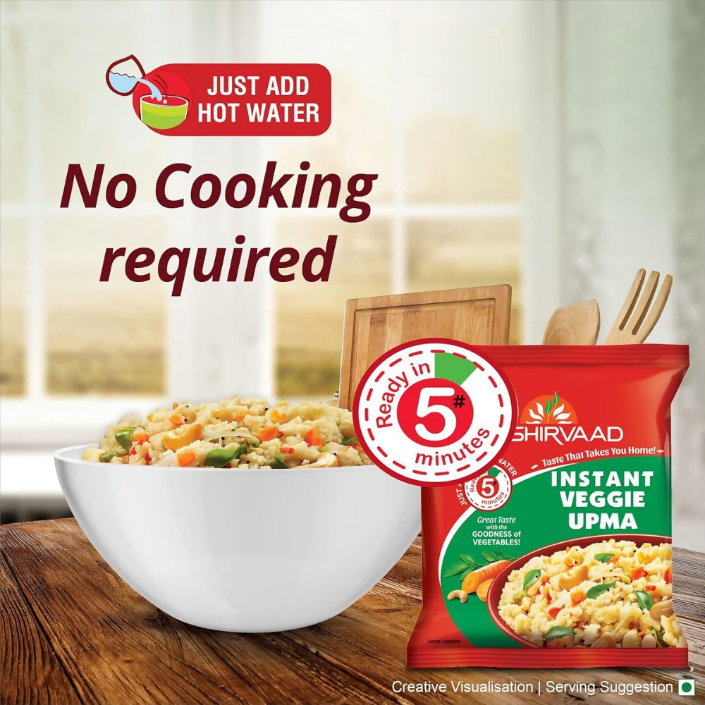 Aashirvaad Instant Veggie Upma | Grocsy