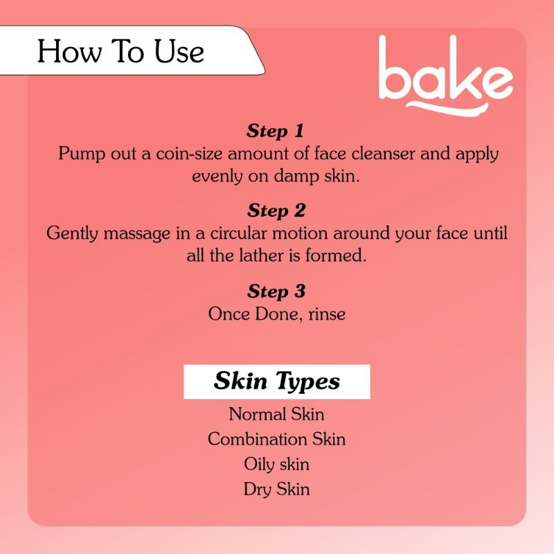 Bake 5% Vitamin C Face Cleanser | Grocsy