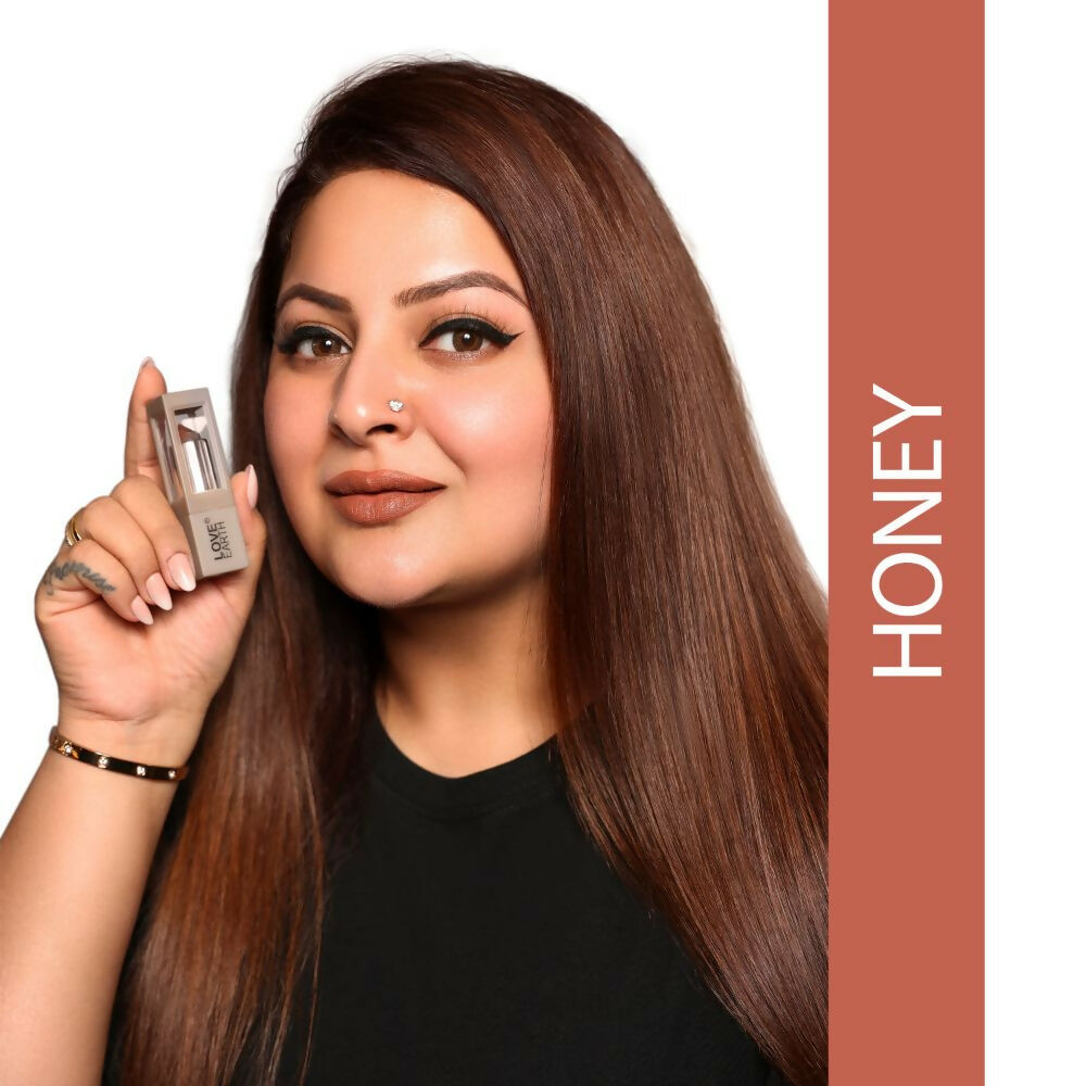 Love Earth Satin Matte Lipstick - Honey | Grocsy