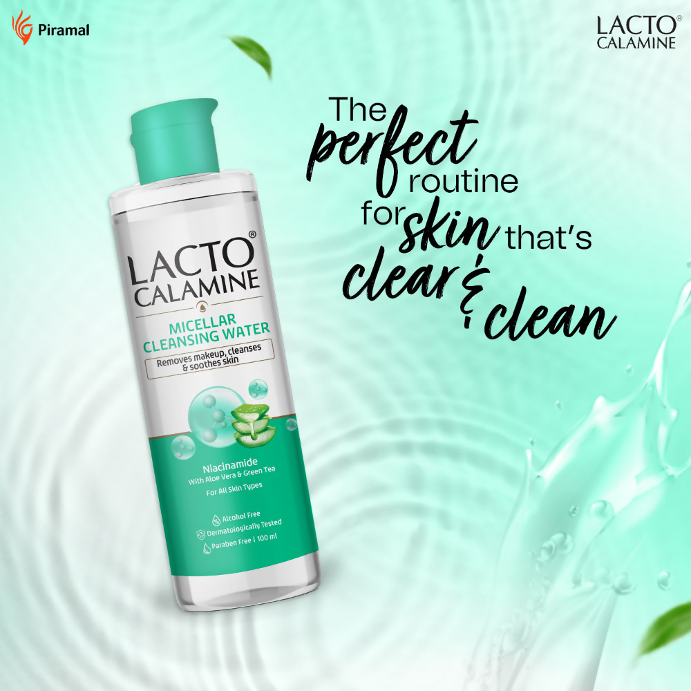 Lacto Calamine Micellar Cleansing Water,Removes Makeup & Clears Skin | Grocsy
