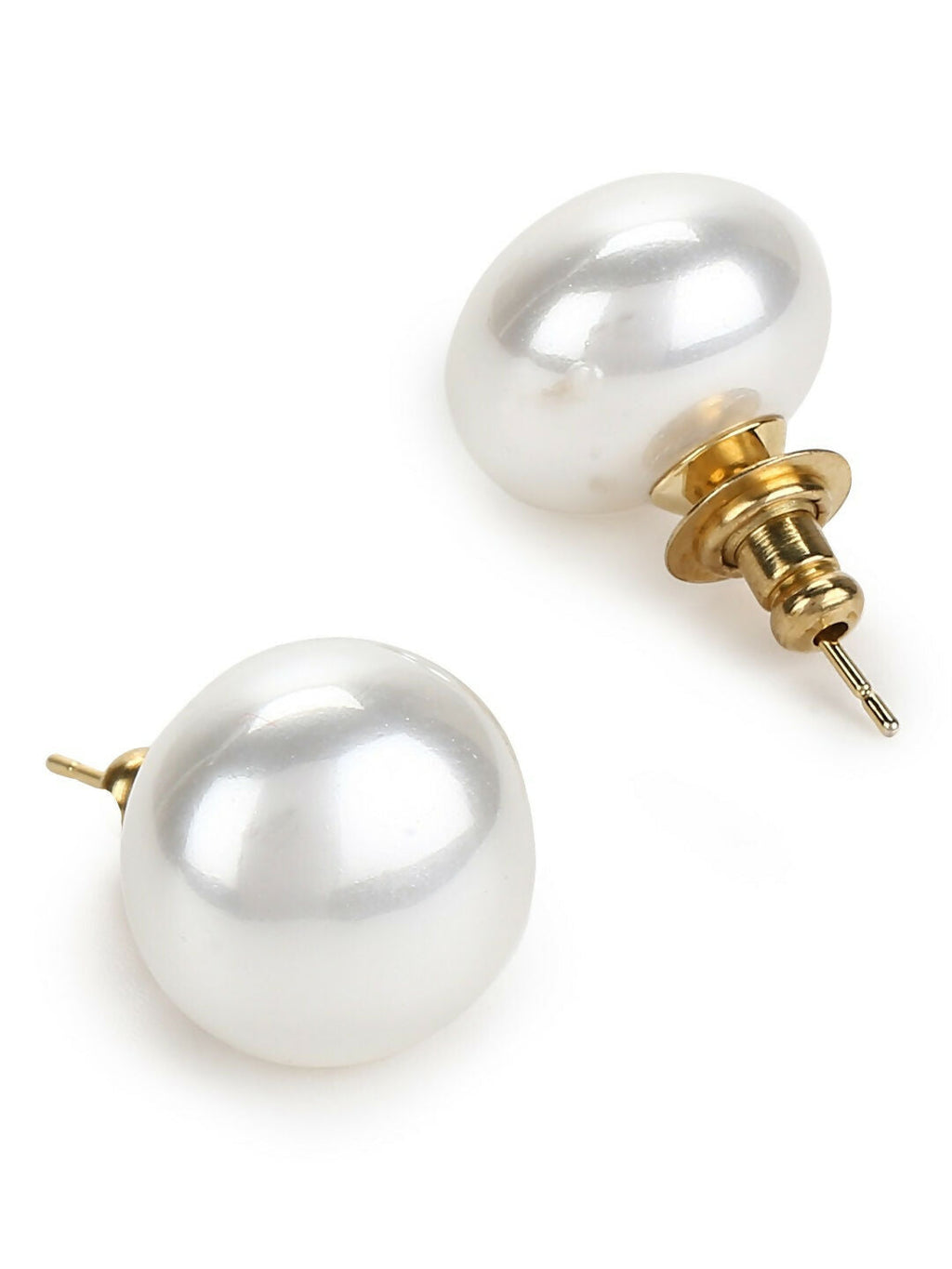 Pearl Studs (16mm)- Ruby Raang | Grocsy