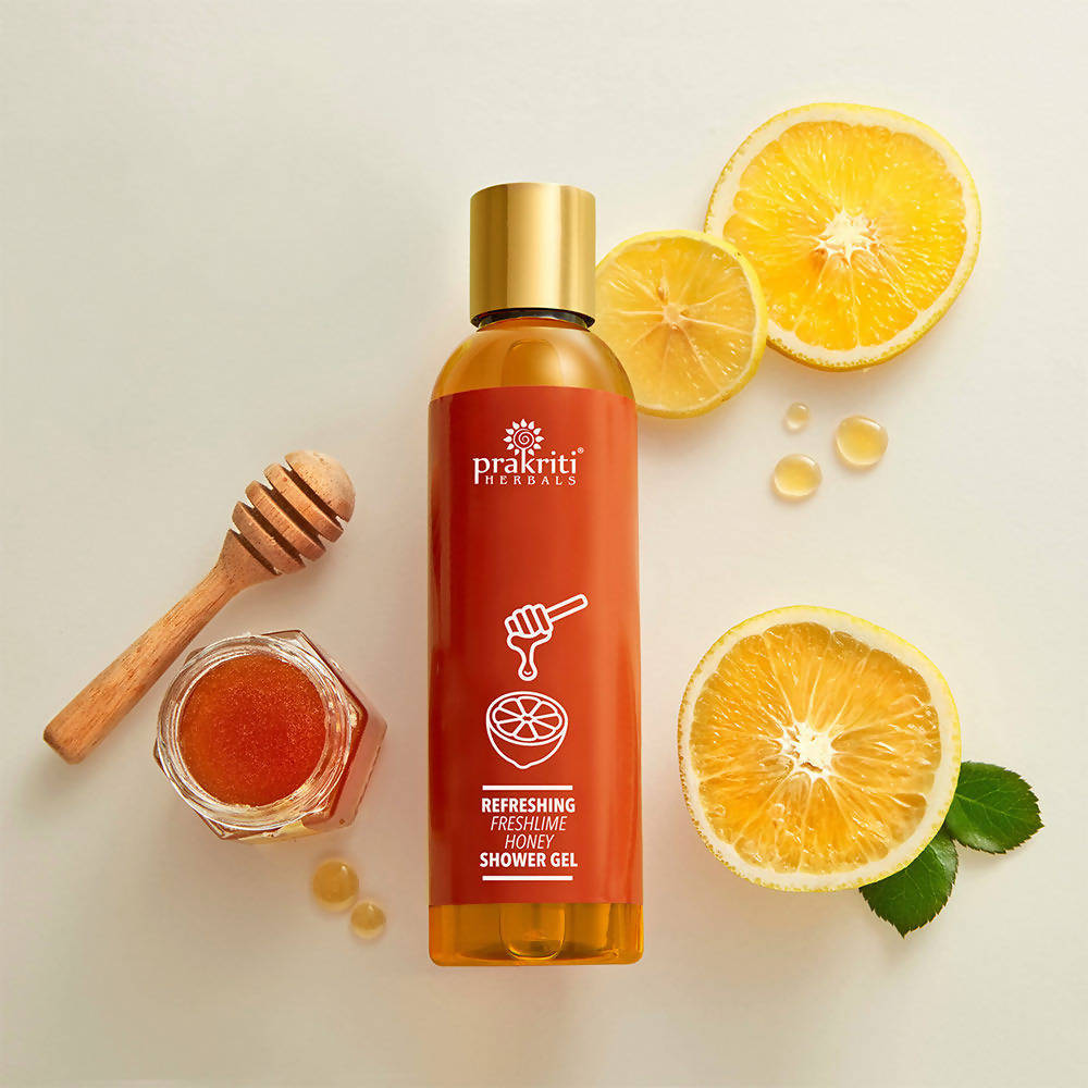 Prakriti Herbals Refreshing Freshlime Honey Shower Gel | Grocsy