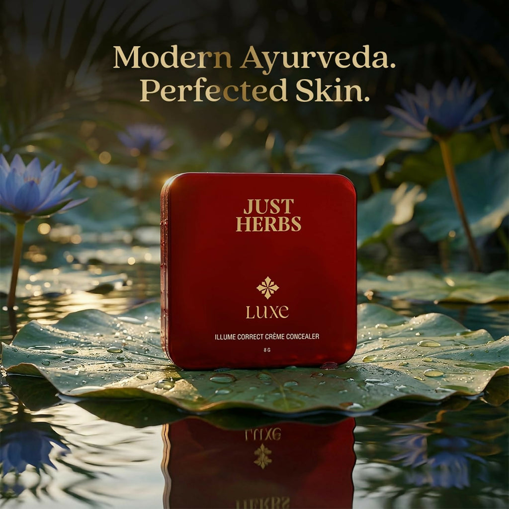 Just Herbs Luxe Illume Correct Creme Concealer Covers Dark Circles (130 Beige) | Grocsy