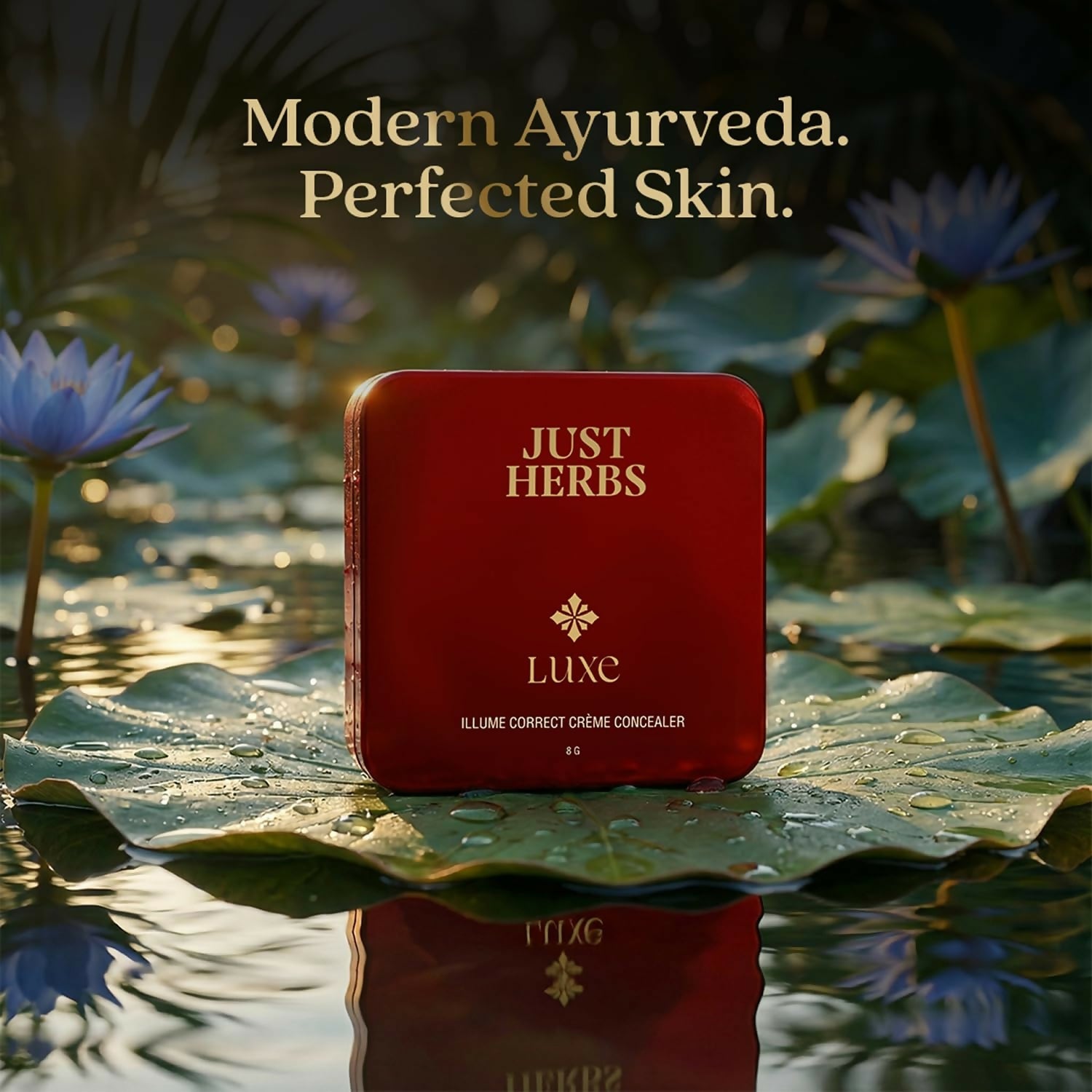 Just Herbs Luxe Illume Correct Creme Concealer Covers Dark Circles (130 Beige) | Grocsy