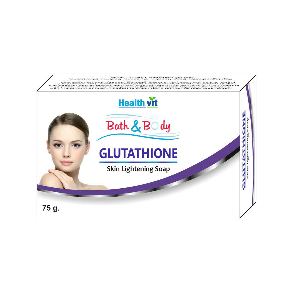 Healthvit Bath And Body Glutathione Skin Lightening Soap | Grocsy