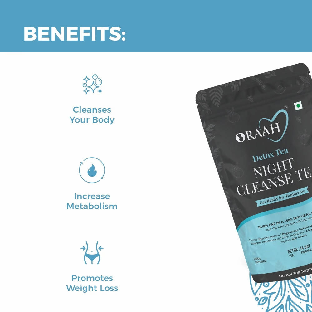 Oraah Night Detox Cleanse Tea | Grocsy