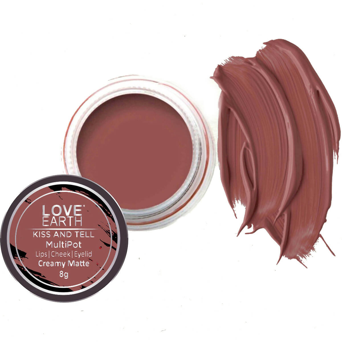 Love Earth Lip Tint & Cheek Tint Multipot-Kiss & Tell | Grocsy