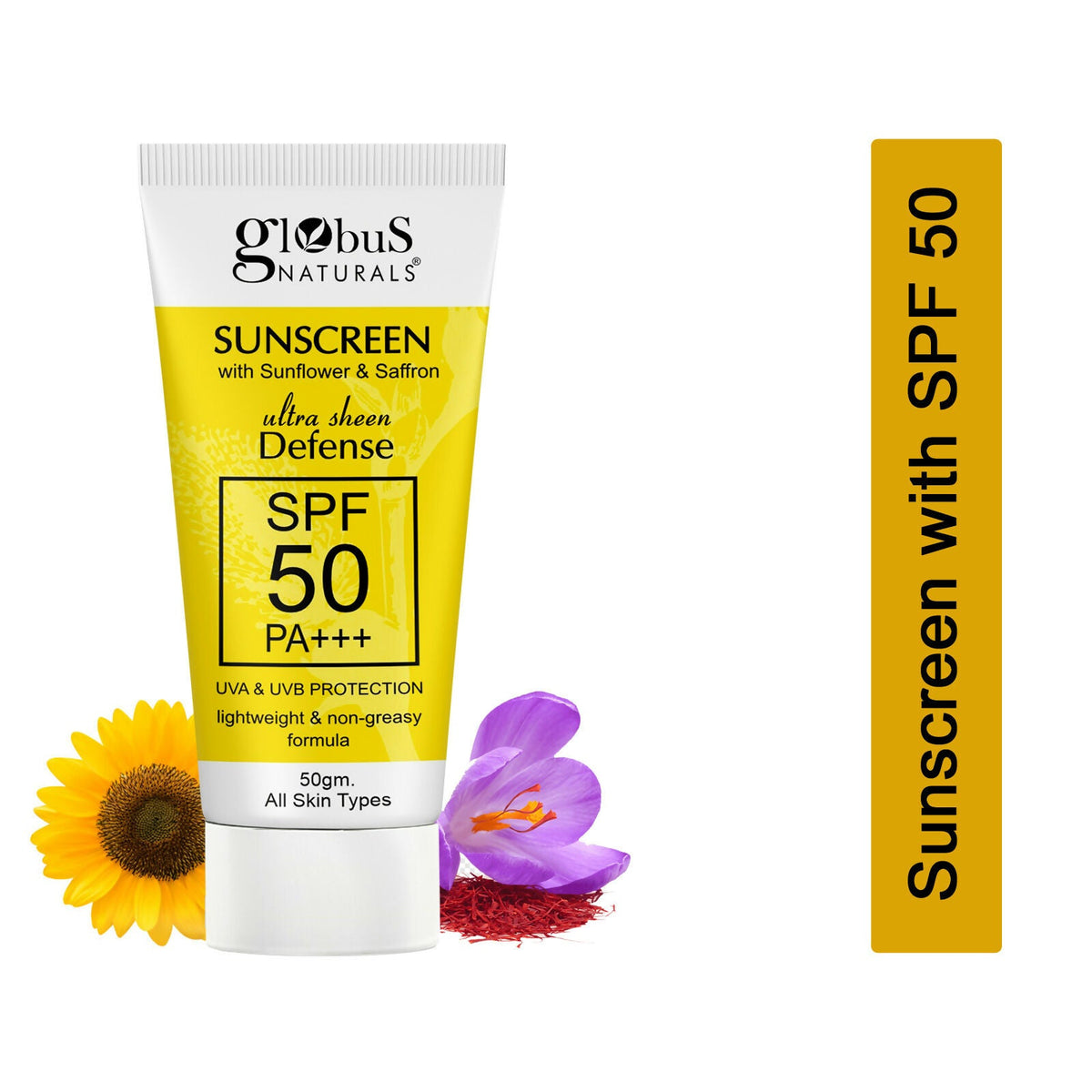 Globus Naturals Sunscreen with Ultra Sheen Defense | Grocsy