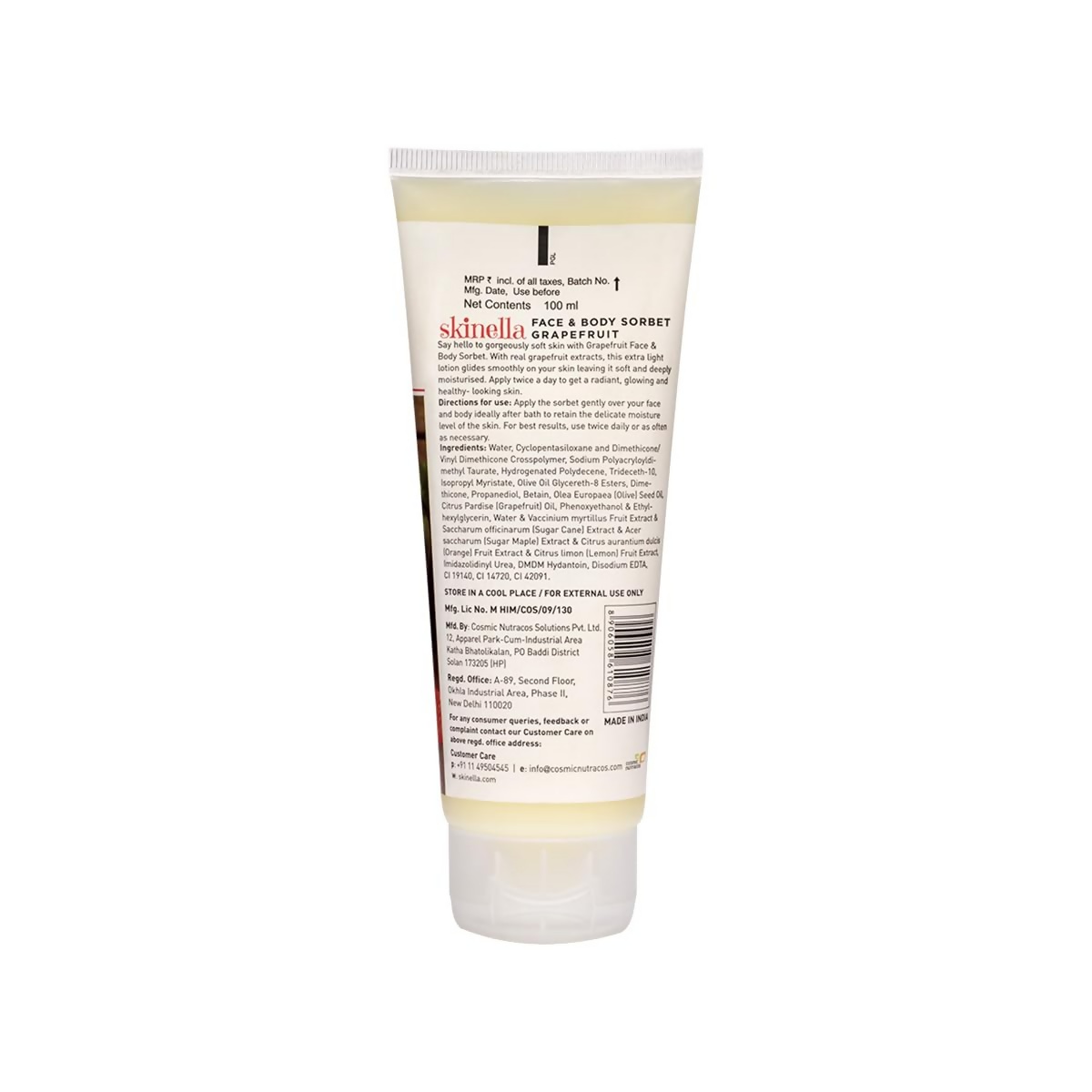 Skinella Face & Body Sorbet Grapefruit Vitamin C | Grocsy