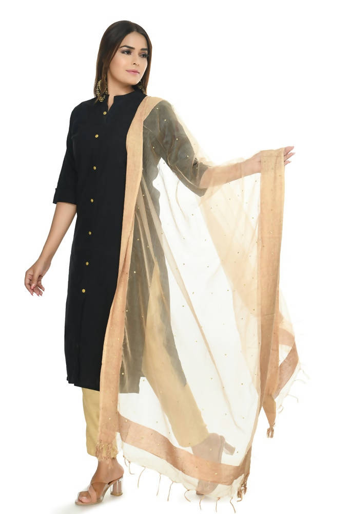 Mominos Fashion Golden Stone Work Dupatta | Grocsy
