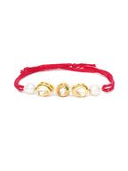 Designer kundan Rakhi - Ruby Raang | Grocsy