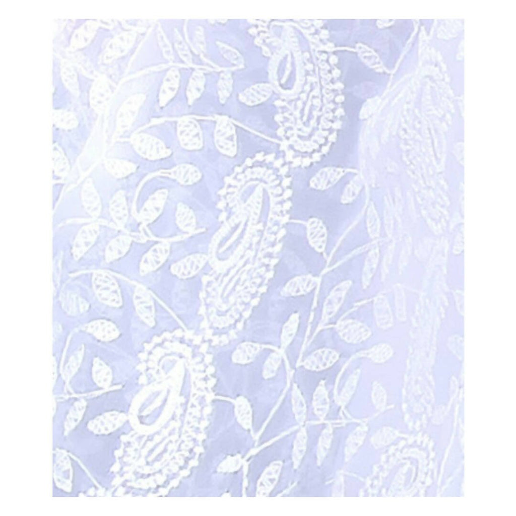 Akarshan viscose Lukhnowi Chikankari Anarkali kurta with Leggings - White | Grocsy