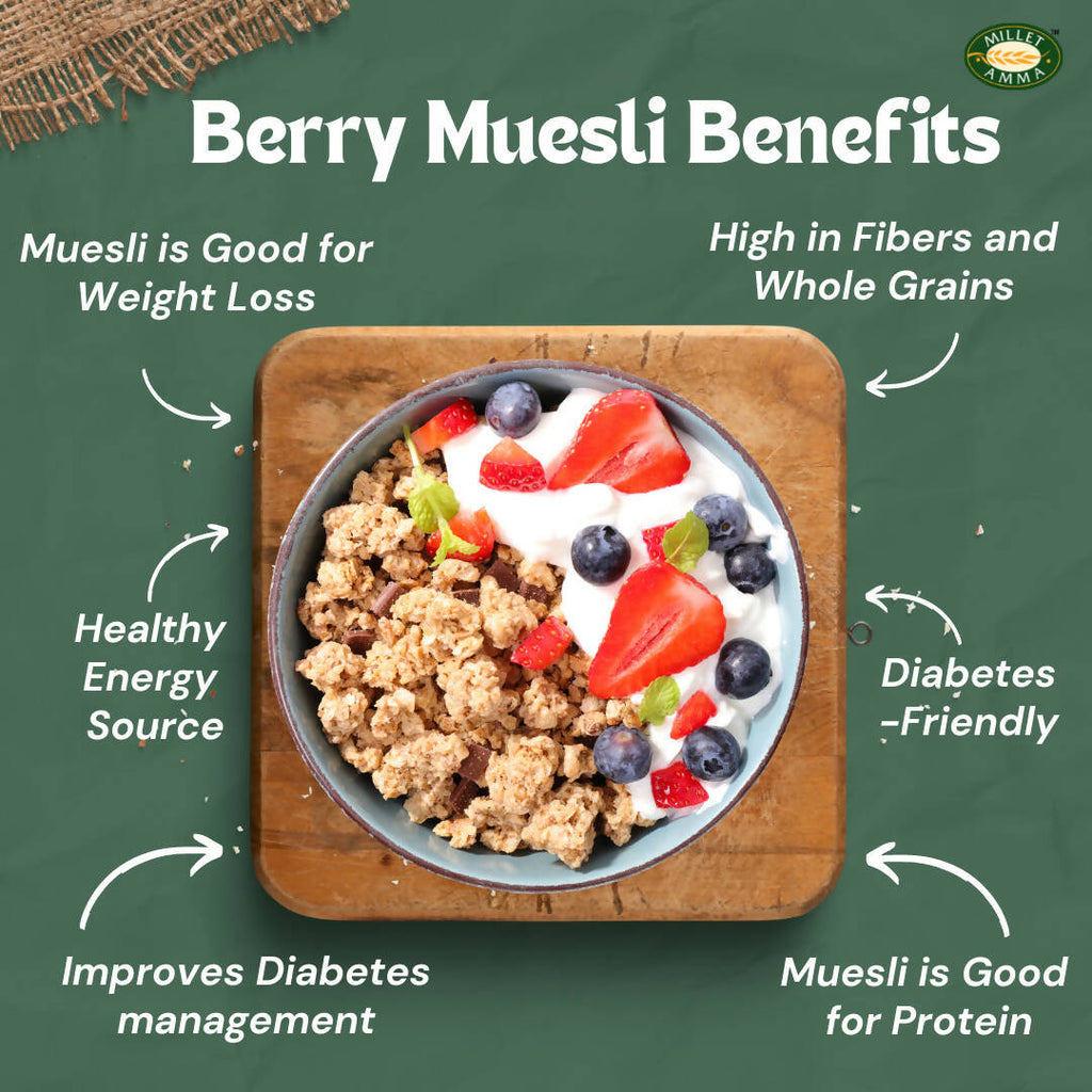 Millet Amma Berries Muesli | Grocsy