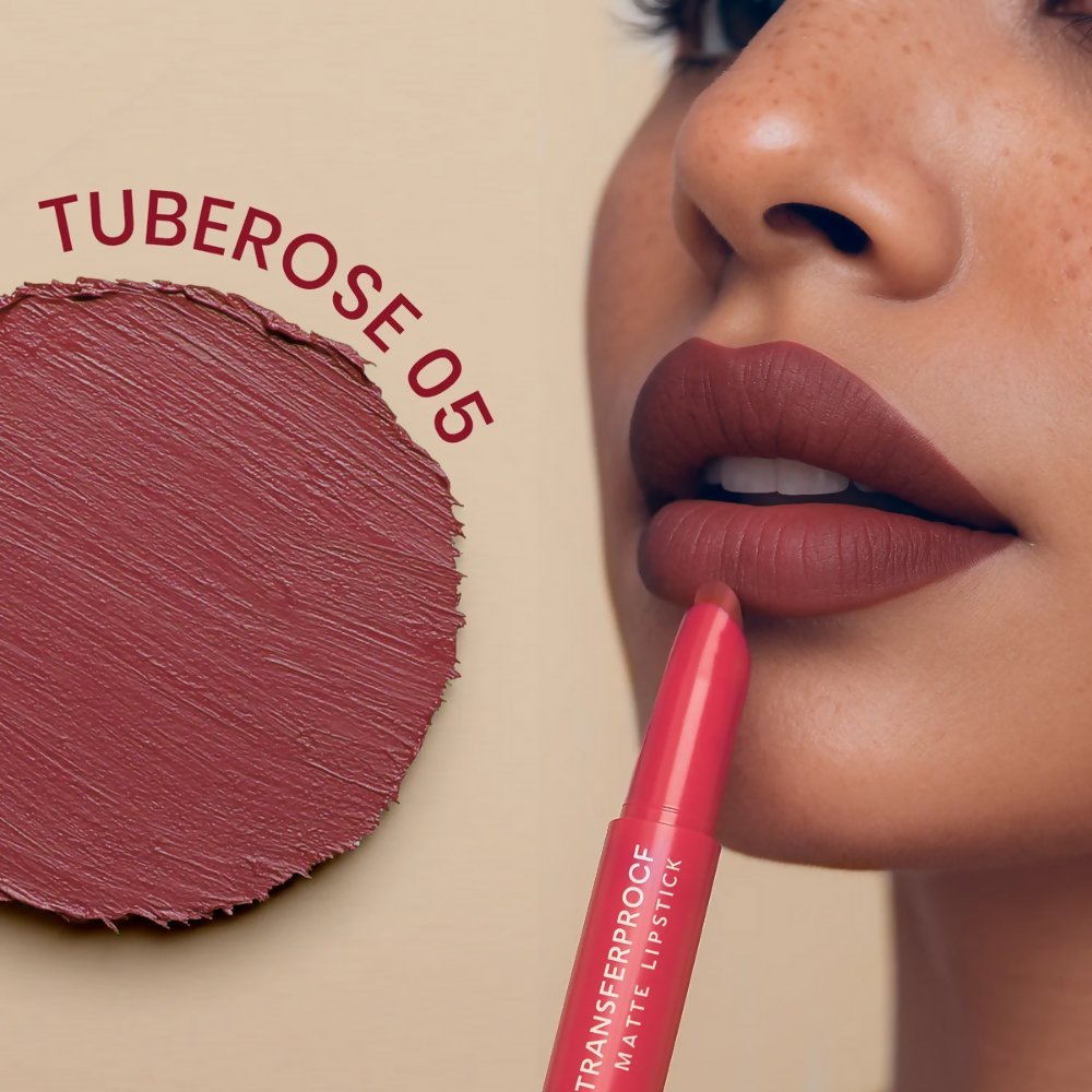 NY Bae Transfer-proof Matte Crayon Lipstick – Tuberose 05 | Grocsy