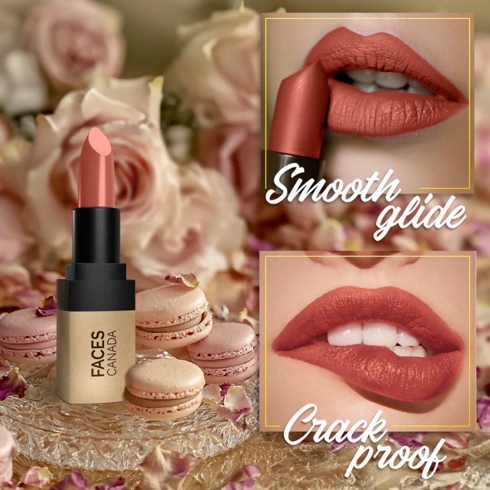 Faces Canada Comfy Matte Velvet Touch Lipstick - Rose Macaron 09 | Grocsy