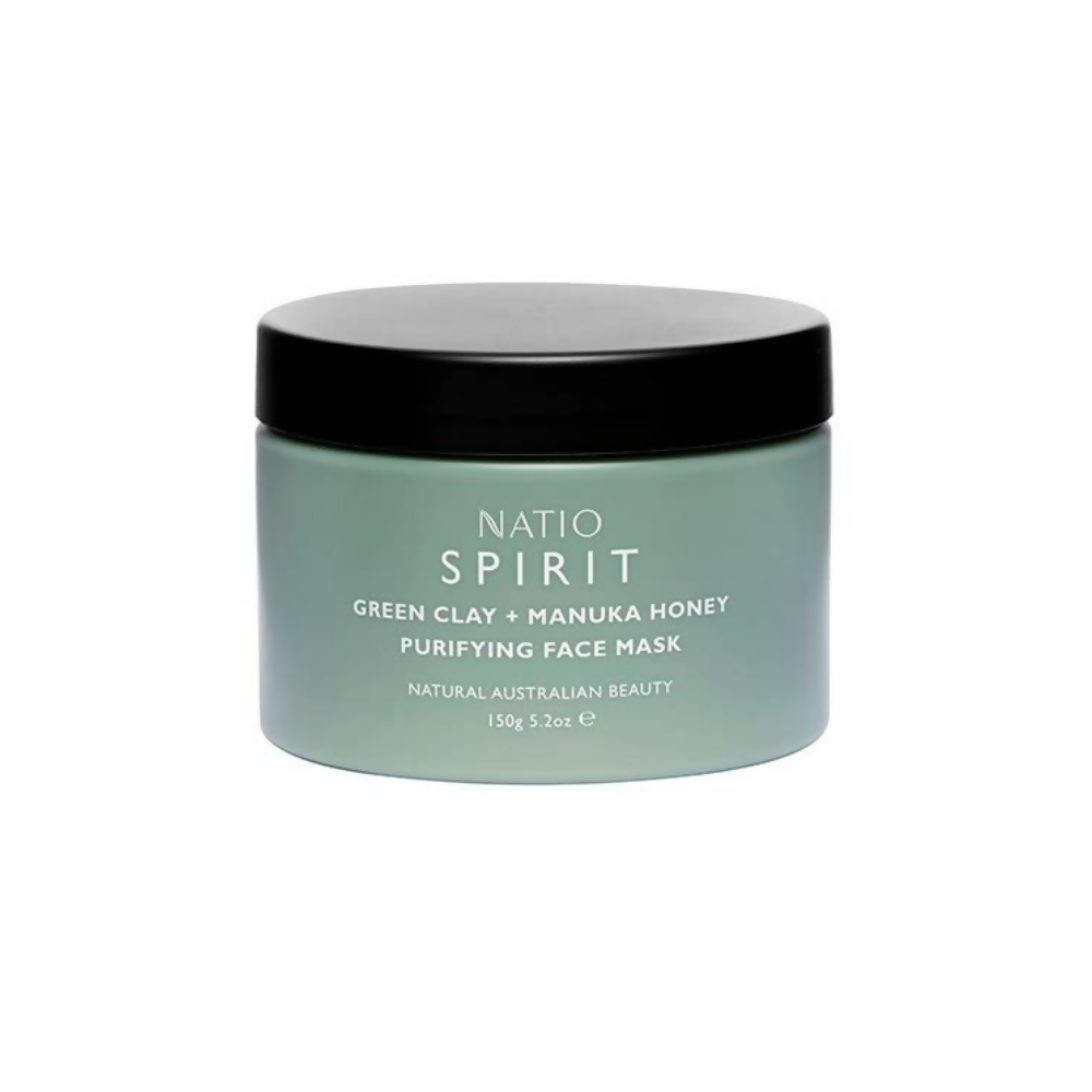 Natio Spirit Green Clay + Manuka Honey Purifying Face Mask | Grocsy