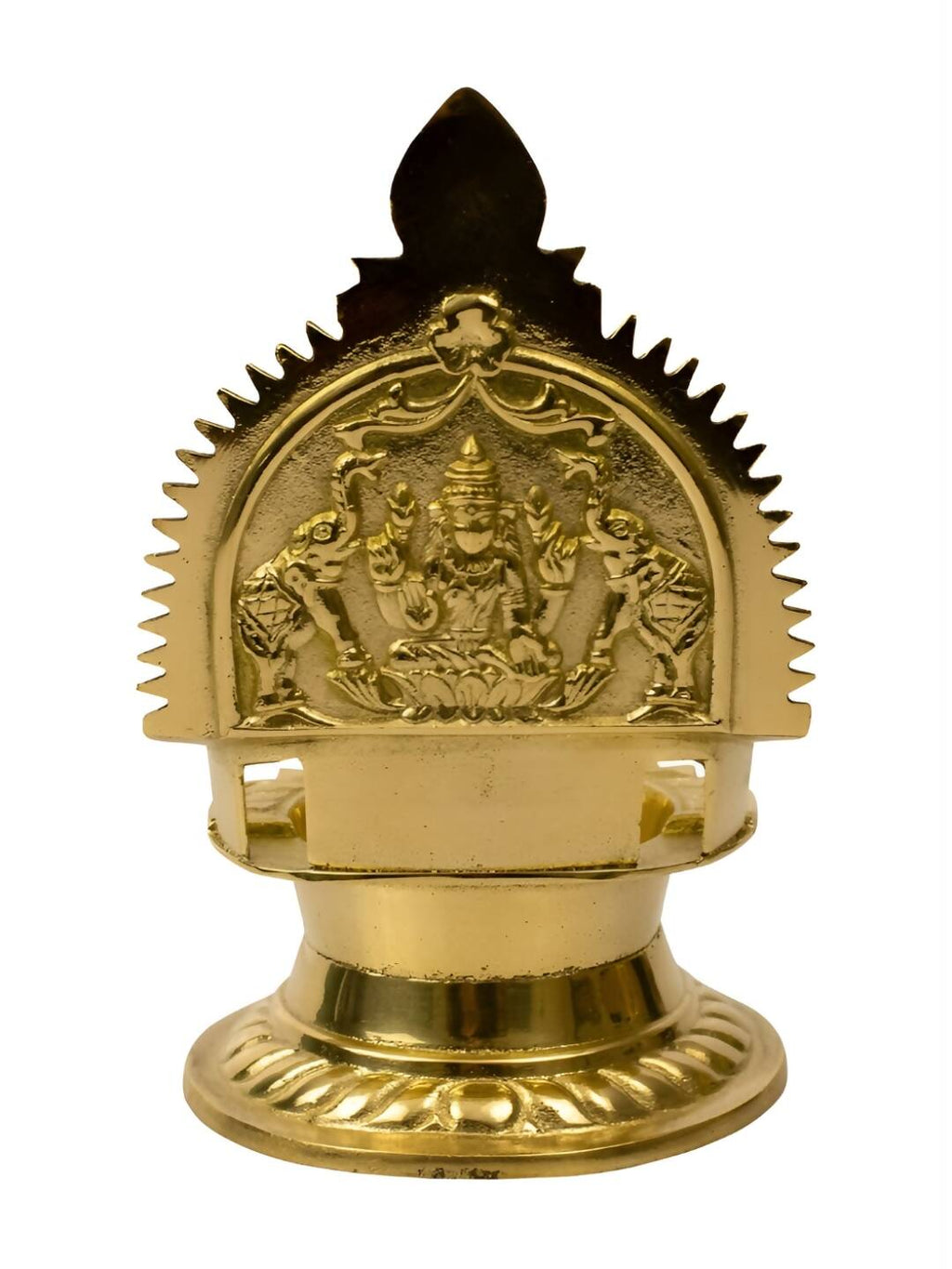 Spillbox Gold-Toned Brass Kamachi Diya Pooja Essential | Grocsy