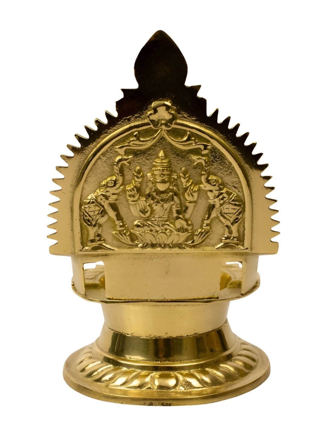 Spillbox Gold-Toned Brass Kamachi Diya Pooja Essential | Grocsy