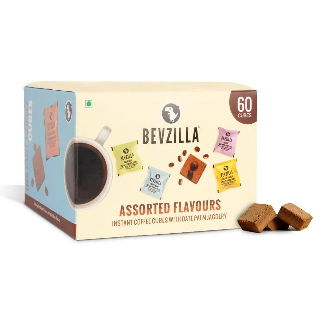 Bevzilla Instant Coffee Cubes Pack with Organic Date Palm Jaggery | Grocsy