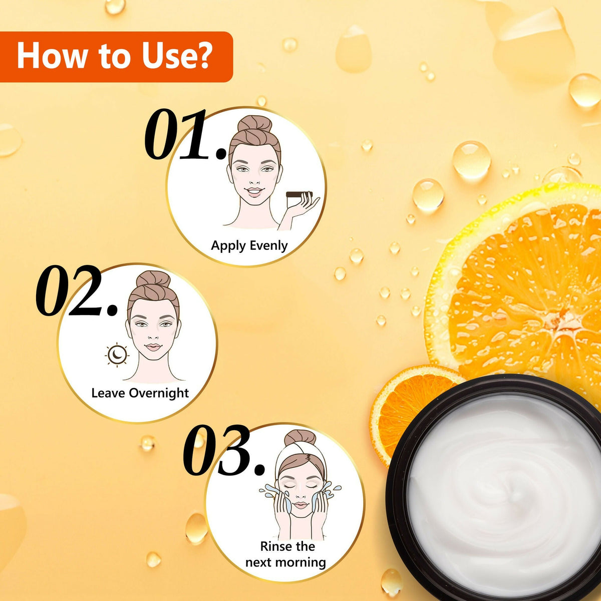 Good Vibes Anti-Blemish Vitamin C Glow Night Cream - Spotless, Brightening, Depigmentation, Reduces dark spot | Grocsy