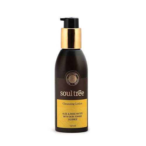 Soultree Cleansing Lotion, Indian Rose Face Wash & Walnut And Turmeric Face Scrub Set | Grocsy