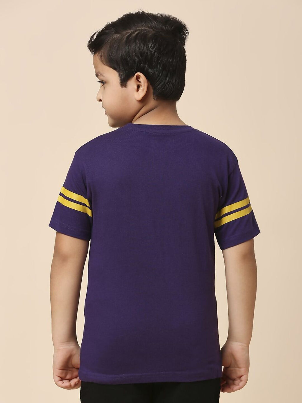 Fancode Kids Kolkata Knight Riders Graphic Printed Round Neck Cotton IPL T-Shirts | Grocsy