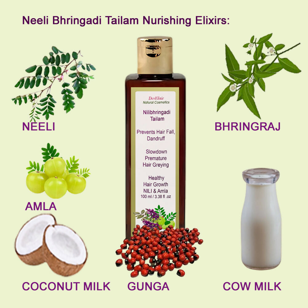 DevElixir Neeli Bhringadi Hair Oil | Grocsy