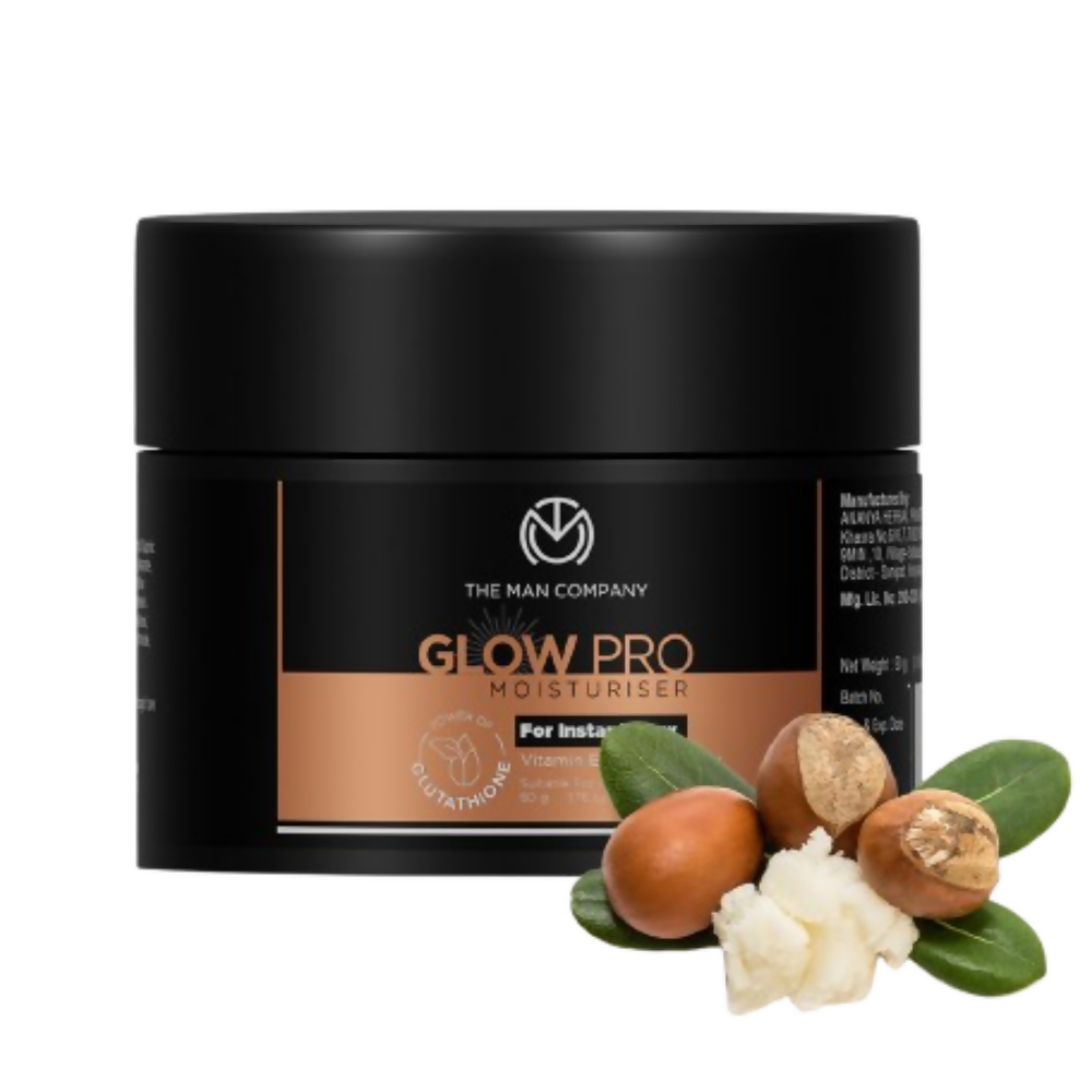 The Man Company Glow Pro Non-Sticky Daily Moisturizer For Instant Glow | Grocsy
