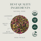 Luxmi Estates Lavender Valley White Tea | Grocsy
