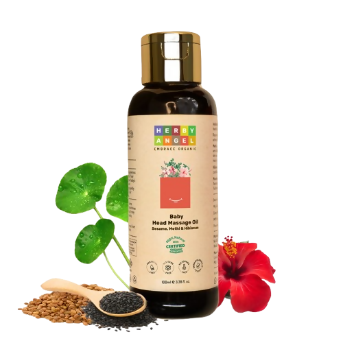 Herby Angel Head Massage Oil for Babies and Kids | Grocsy