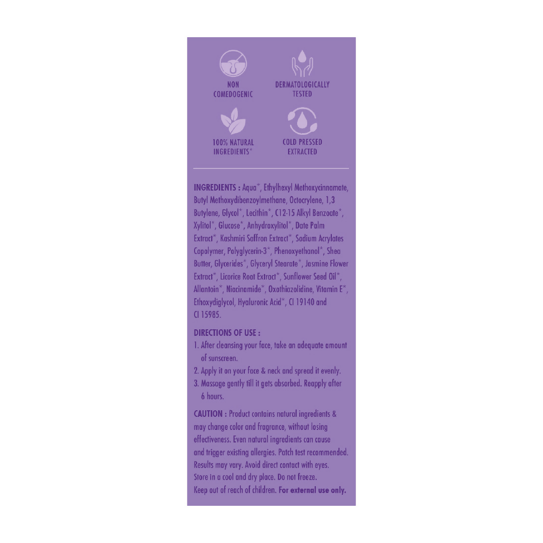 Ayuga Kashmiri Saffron Sunscreen | Grocsy