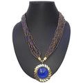 MS Fashion India Latest Traditional Blue Color Beads Necklace For Women | Grocsy