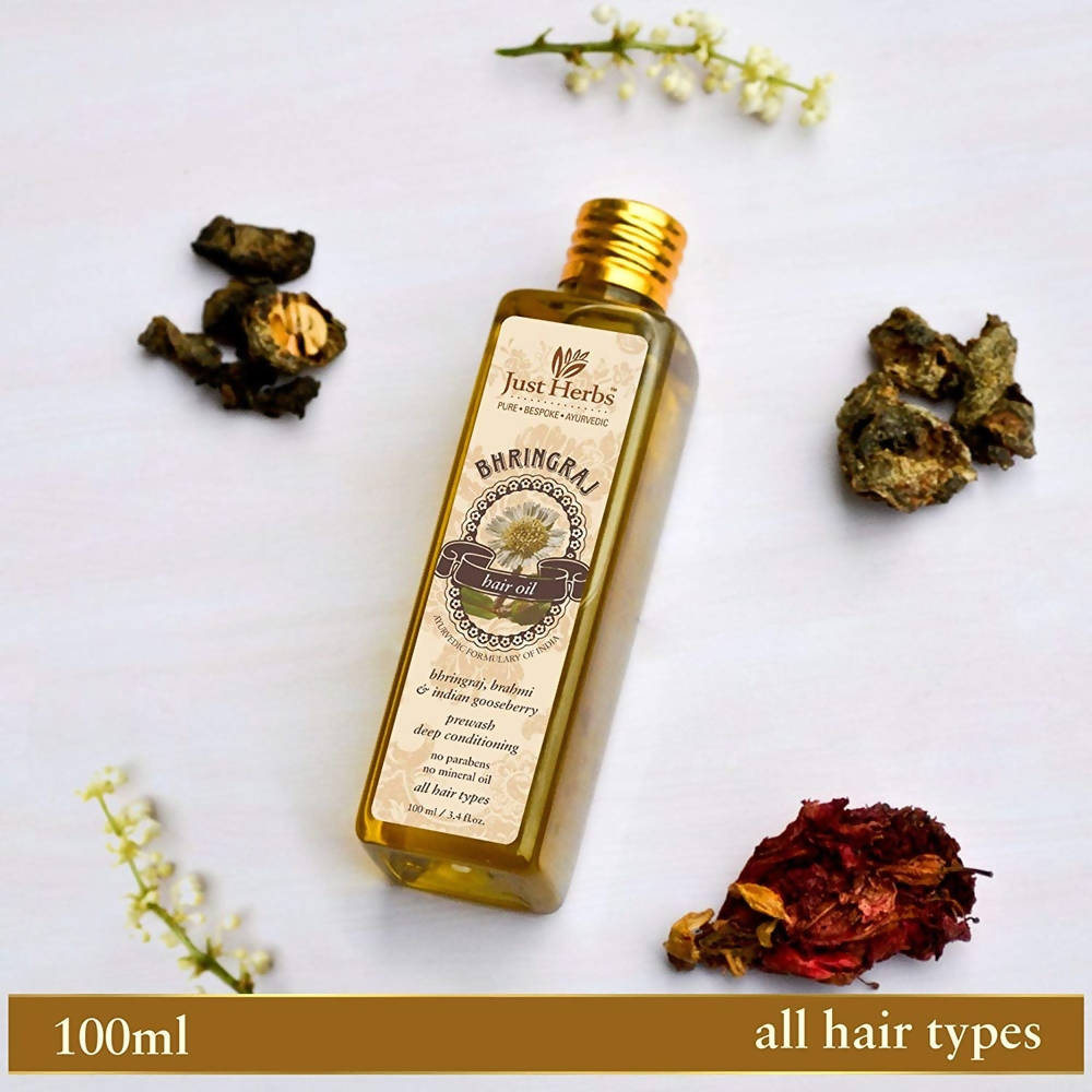 Just Herbs Bhringraj Hair Oil | Grocsy