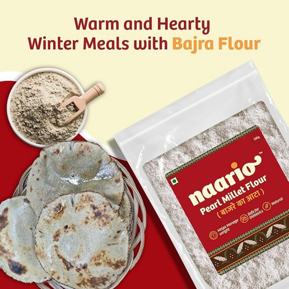 Naario Bajra atta 100% Organic Millet Flour | Grocsy