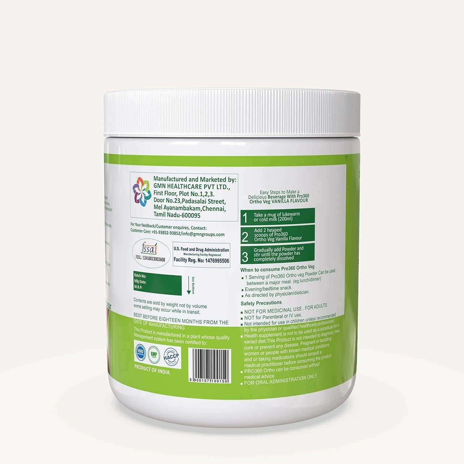 Pro360 Ortho Bone and Joint Protein Supplement Powder | Grocsy