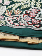 House of Panchhi Green Georgette Sequins and thread embroidery Lehenga choli & Dupatta | Grocsy