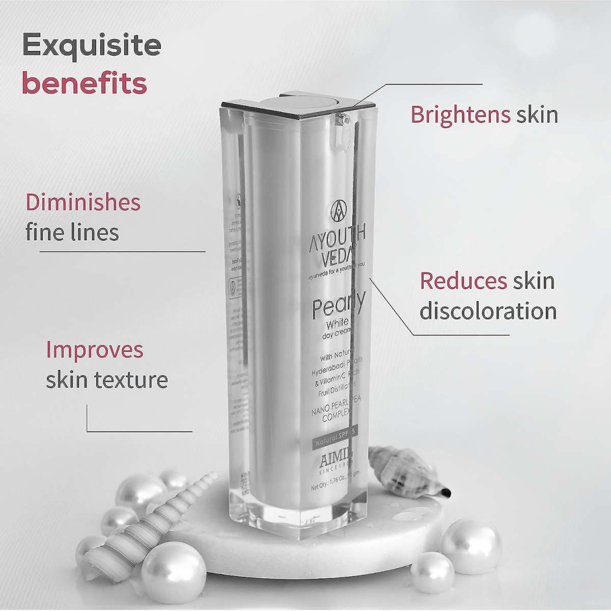 Ayouthveda Pearly White Day Cream | Grocsy