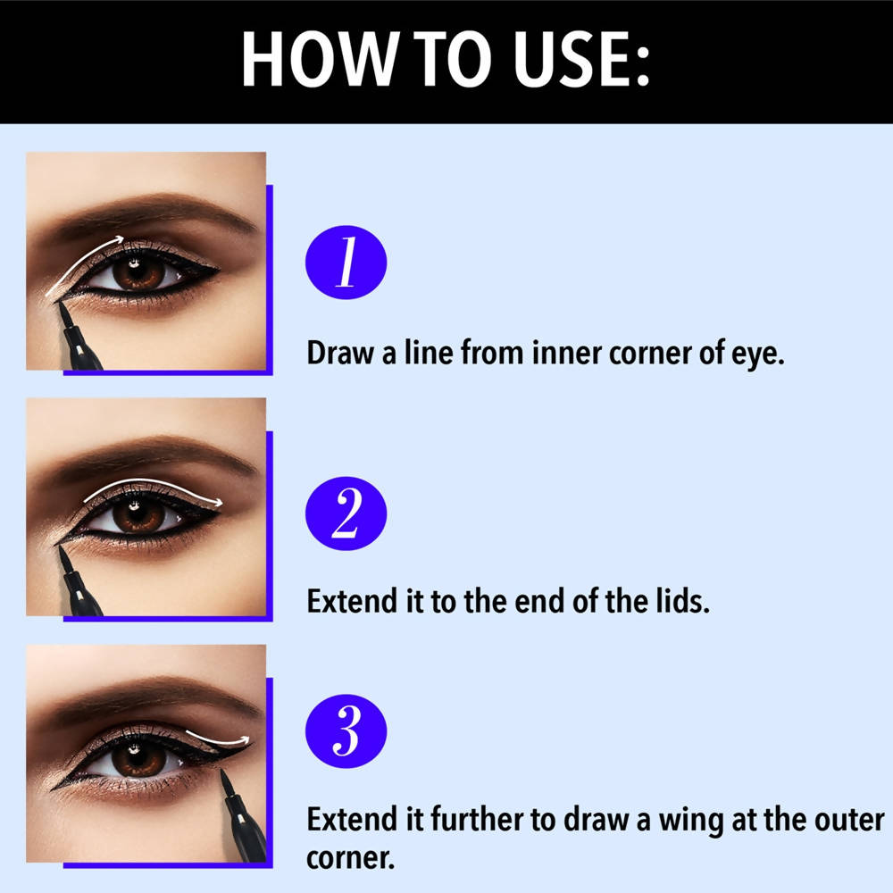 Blue Heaven Intense Black Eyeliner Glide-On | Grocsy