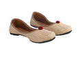 Tiny Bugs Girls Ethnic Wear Juttis - Gold | Grocsy