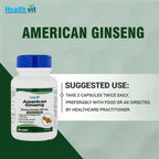 Healthvit American Ginseng Capsules | Grocsy