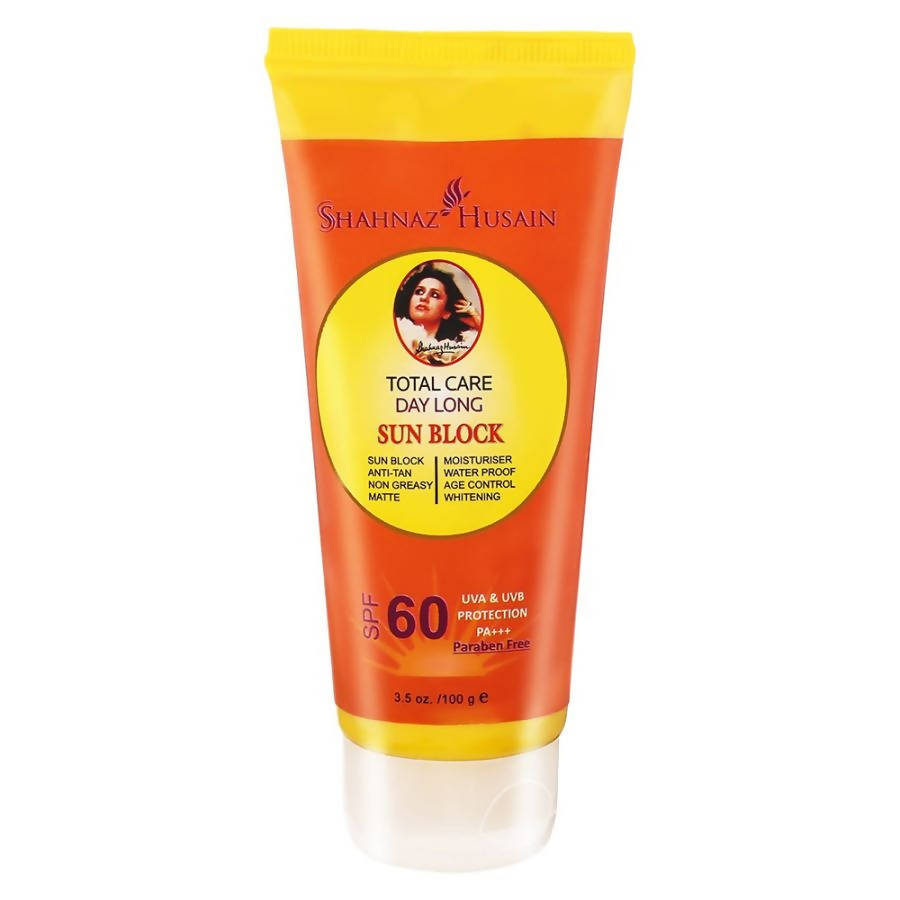 Shahnaz Husain Total Care Day Long Sun Block - SPF - 60 | Grocsy